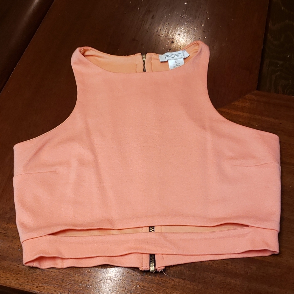 Arden B Tangerine Crop Top